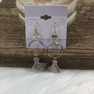 New fashion earrings. Cute, dangle with a tassel
